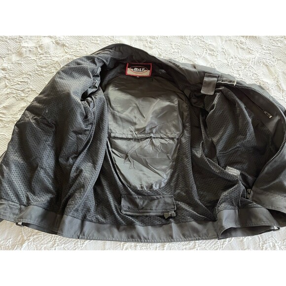 Bilt Mesh Padded Motorcycle Jacket Full Zip Black Biker Pockets Ladies XL *READ* - Picture 12 of 16